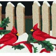 Festive Winter Entry Mat – Jellybean Cardinal Accent Rug