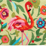 Pink Flamingo Welcome Mat – Colorful Garden Entry Rug