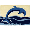 Dolphin Splash Doormat – 20”x30” Coastal Indoor/Outdoor Rug