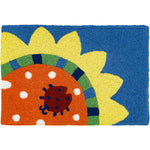 Jellybean Flower Lady 20"x30" Indoor/Outdoor Doormat – Vibrant Floral Design for Any Entryway