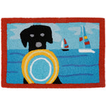 Jellybean Ready to Play Doormat – 20"x30" Dog-Themed Indoor/Outdoor, Washable Entryway Mat