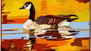 Olivia’s Home Rustic Cabin Goose Doormat – Wildlife Scene