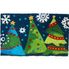 Festive Christmas Tree Doormat – Jellybean 20"x30" Holiday Night Scene Rug