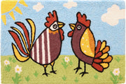 Playful Gossip Girls Entry Mat – Machine Washable Welcome Rug