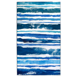 Homefires Sapphire Stripes Indoor Rug, 3' x 5', Bold Blue Modern Area Accent
