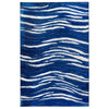Coastal Stripe Rug – Homefires Amagansette Blues 5' x 7' Indoor Outdoor Area Rug