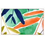 Homefires Vivid Fronds Doormat 20" x 30" – Tropical Indoor/Outdoor Entry Mat with Palm Leaf Design, Durable Polypropylene Flatweave