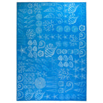 Homefires Shell Seekers Rectangle Rug 5' x 7' – Coastal-Inspired Indoor/Outdoor Area Rug with Seashell Motif and Durable Polypropylene Construction