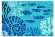 Beach-Themed Fish & Coral Entry Rug – Jellybean Indoor/Outdoor Mat