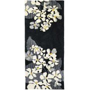 Floral Hallway Runner – Simple Spaces Dogwood Design in Cream and Taupe