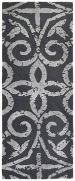 Simple Spaces Gray Gate Runner Rug, 21"x54" – Modern Lattice Pattern Hallway Accent in Soft Neutral Gray for Compact Indoor Spaces