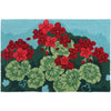 Homefires Floral Delight Doormat, 22" x 34" – Vibrant Geranium Design