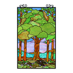 Stained Glass Window Panel 32", CHLOE Lighting SUMMER Tiffany-Style Multicolor by Chloe Lighting
