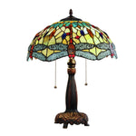 Chloe Lighting CH3T471GD16-TL2 EMPRESS Dragonfly Tiffany-Style Dark Bronze 2 Light Table Lamp 16" Wide