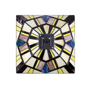 Chloe Lighting Vincent Tiffany-Style 3-Light Double-Lit Table Lamp 16