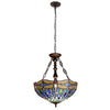 Chloe Lighting CH3T524BD18-UP3 Sunniva Dragonfly Tiffany-Style 3-Light Inverted Ceiling Pendant 18" Shade