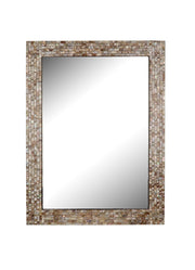 Chloe Lighting CH8M003DM32-FRT Reflection Seashell Finish Rectangular Framed Wall Mirror 32