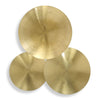 Uttermost Modern Decorative Cymbalic Round Brass Wall Art Set of 3
