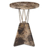 Uttermost 50002 Levitate Marble Accent Table with Emperador Brown Top 23" High