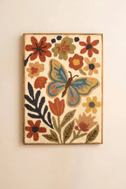 hand-hooked wall art