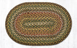 Fir & Ivory Oval Braided Jute Rug –45" by Earth Rugs