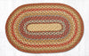 Earth Rugs Hand-Braided Oval Rug – Honey Vanilla Ginger Natural Jute