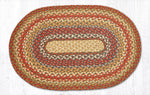 Earth Rugs Oval Braided Rug – Honey, Vanilla & Ginger Colors, Hand-Braided Jute Rugs