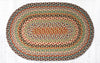 Earth Rugs Oval Braided Jute Rug – Multi Color Handwoven Rustic Accent 20x30