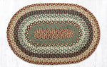 Natural Fiber Oval Rug – Cranberry Accent 30" by Earth Rugs