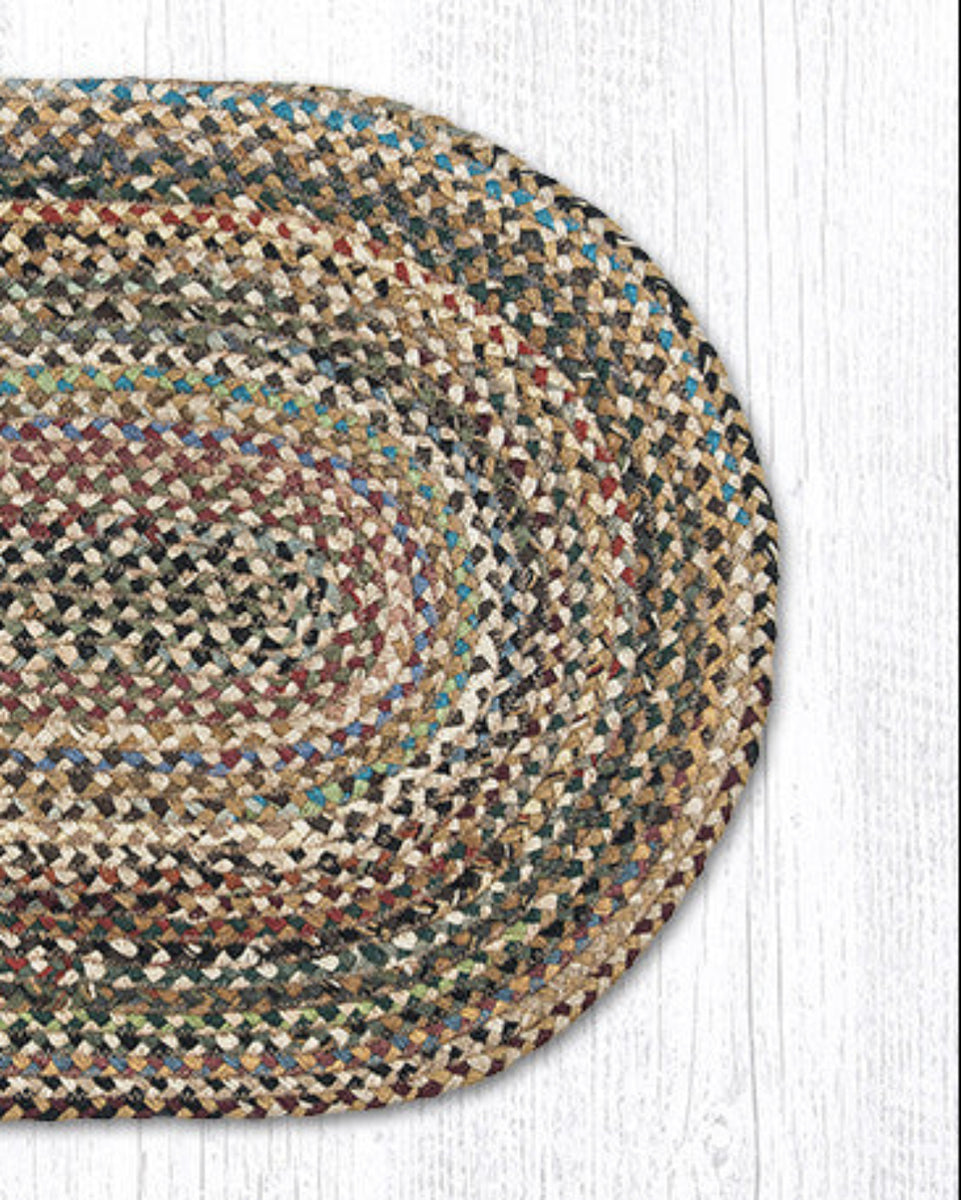 Random Color Oval Braided Jute Rug – 30