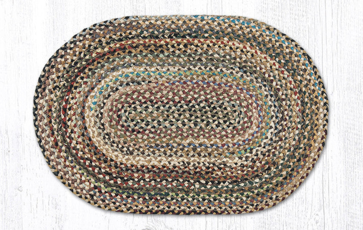 Random Color Oval Braided Jute Rug – 30