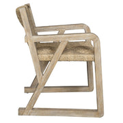 Farmhouse Style Chair – Rustic Woven Texture with Modern Shape