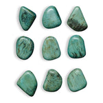 Uttermost 04325 Set of 9 Pebbles Aqua Wood Wall Decor in Blue Green Finish