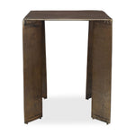Uttermost Reade Outdoor Accent Table-Antique Brass Finish and Sandy Texture for Any Patio