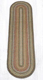 Natural Oval Braided Jute Rug 96" – Handcrafted Runner by Earth Rugs