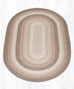 Farmhouse Oval Braided Rug – 100% Natural Jute 48" by Earth Rugs