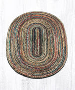 Farmhouse Oval Braided Rug – 100% Natural Jute 48" by Earth Rugs