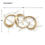 Inspiring Metal Gold Wall Art