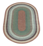 Rustic Oval Jute Area Rug – Braided Texture 96" by Earth Rugs