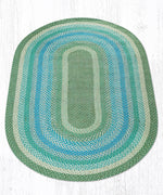 Rustic Oval Jute Area Rug – Braided Texture 96" by Earth Rugs