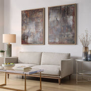 Uttermost Canvas Duo – Bronze and Patina-Toned Modern Wall Decor