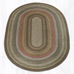 Sustainable Oval Braided Rug – Natural Jute 108" by Earth Rugs