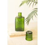 Kalalou Green Recycled Glass Bedside Water Carafe With Drinking Glass 11"H