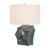 Table Lamp – Sculpted Ceramic Smoky Bronze Finish – 24 Inch Accent Lighting Uttermost