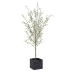 Uttermost Abundance Potted Olive Tree – 91-Inch Tall Faux Tree with Resin Pot and Realistic Foliage for Indoor Decorative Use