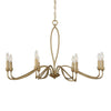 Corella 8 Light 40 Inch Wide Iron Aluminum Chandelier