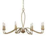 Uttermost Corella 8 Light Chandelier 40 Inch Wide Iron and Aluminum