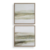 Framed abstract wall art set with earthy neutral tones