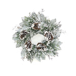 Melrose Cedar and Magnolia Leaf Wreath 22"D