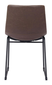 Compact Faux Leather Dining Chairs for Kitchen or Café